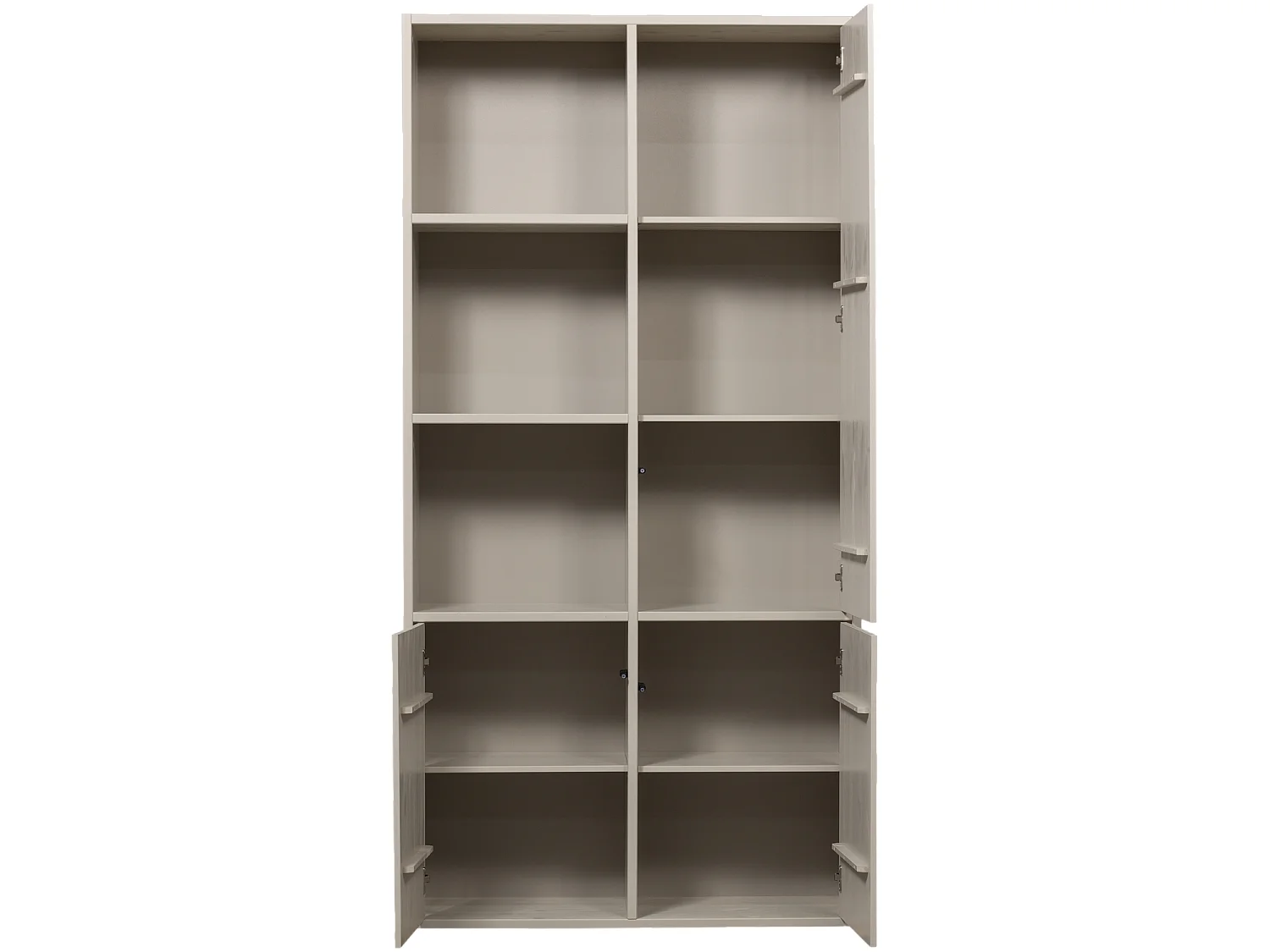 Armoire de rangement 3 portes droite en pin MEGGY