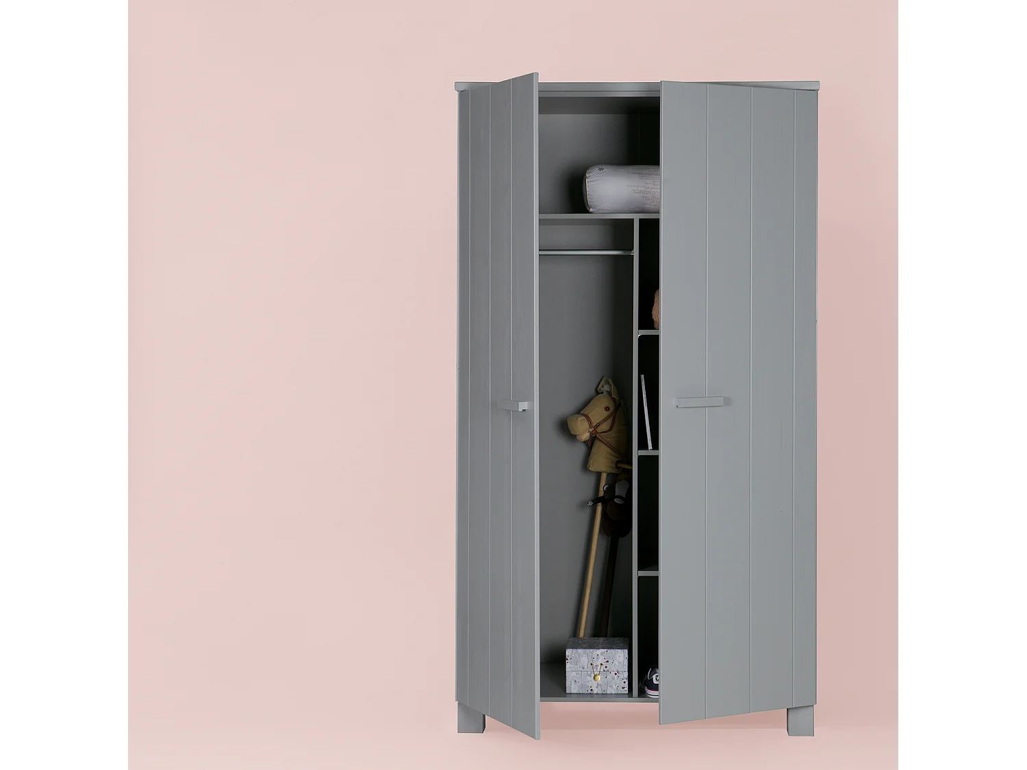 Armoire 2 portes en pin DENNIS
