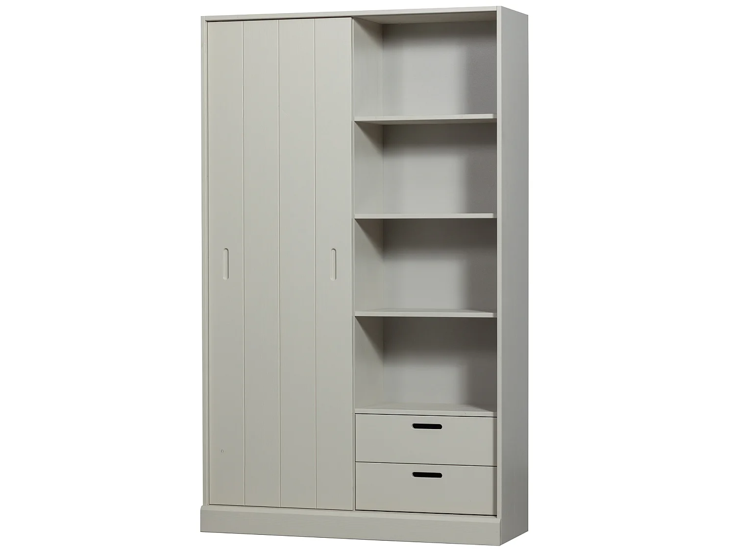 Armoire 1 porte coulissante en pin MILA