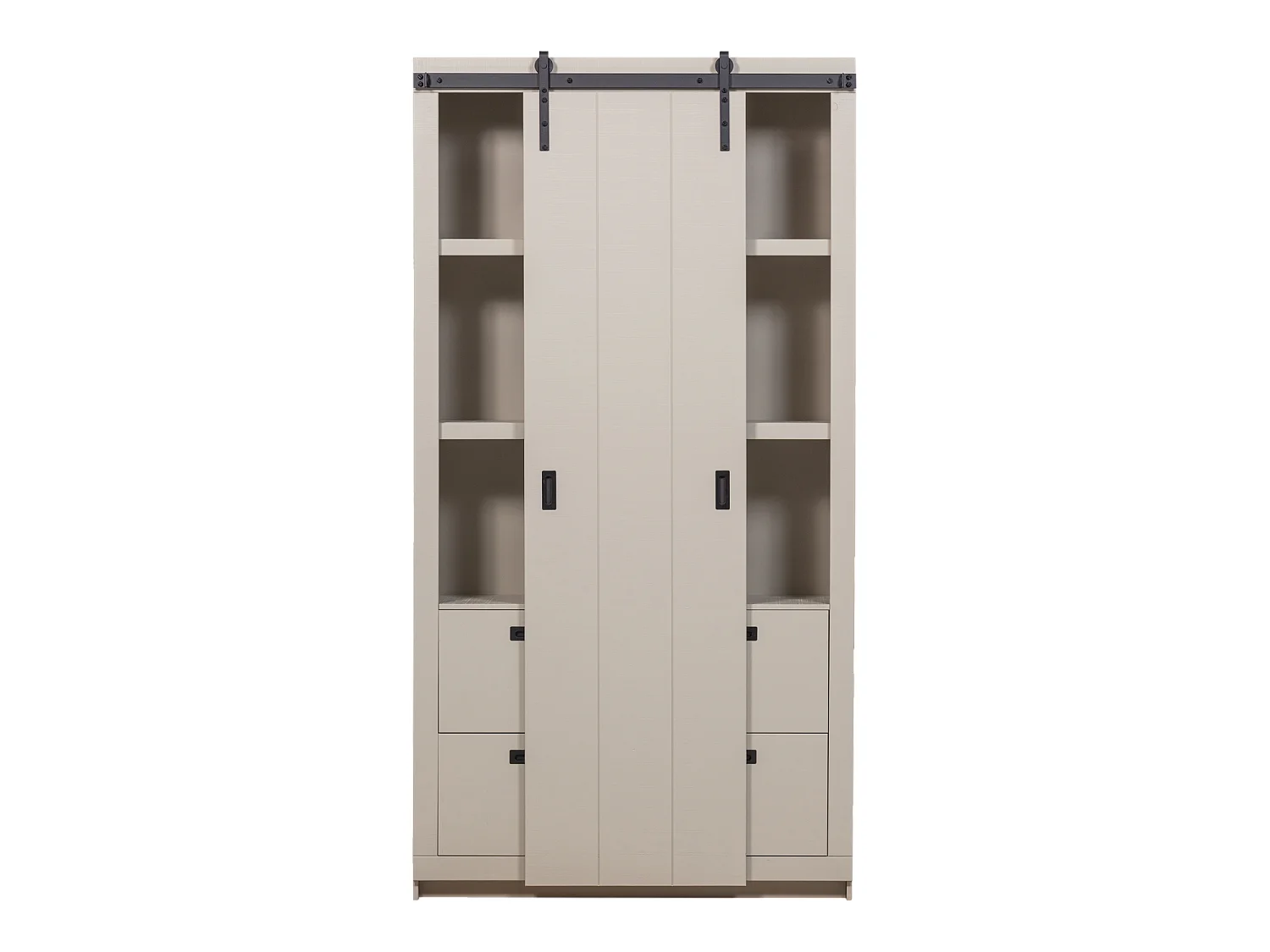 Armoire portes coulissantes en pin SLIDE