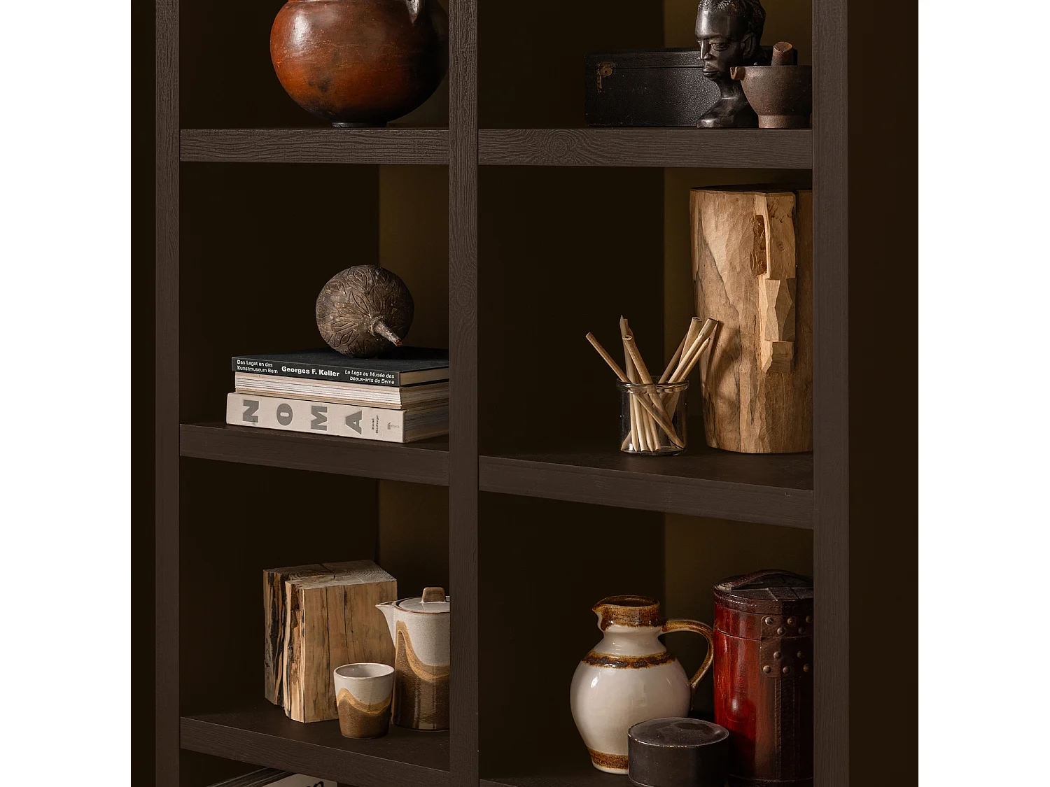 Armoire ouvert large en bois TIMO