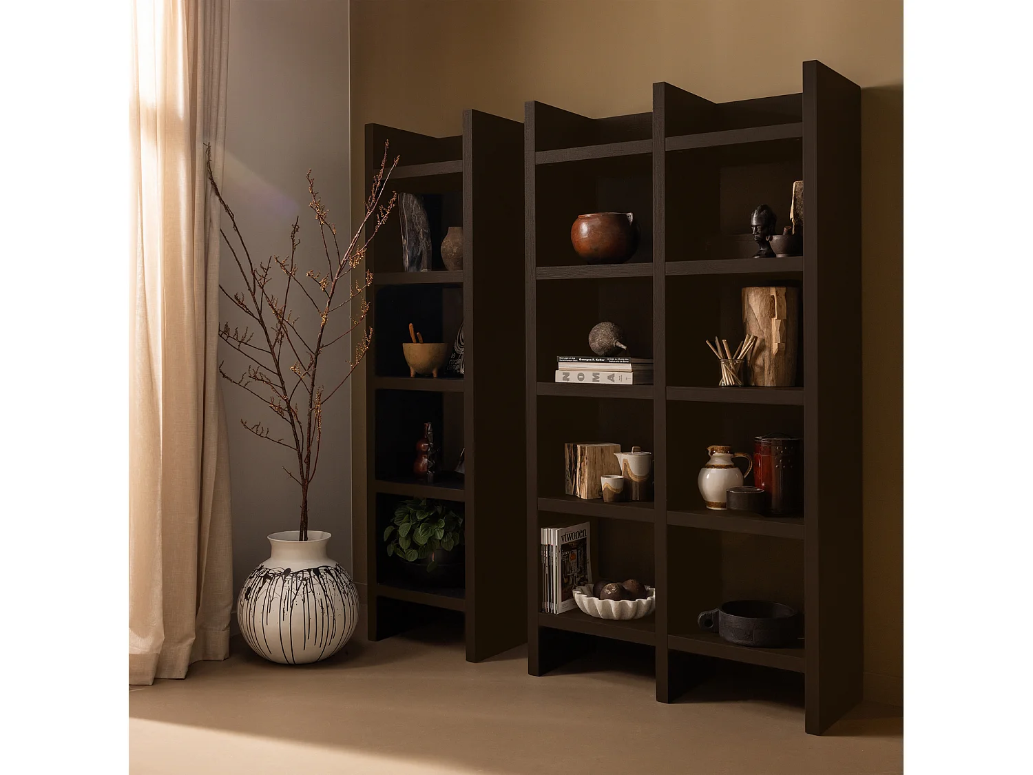 Armoire ouvert large en bois TIMO