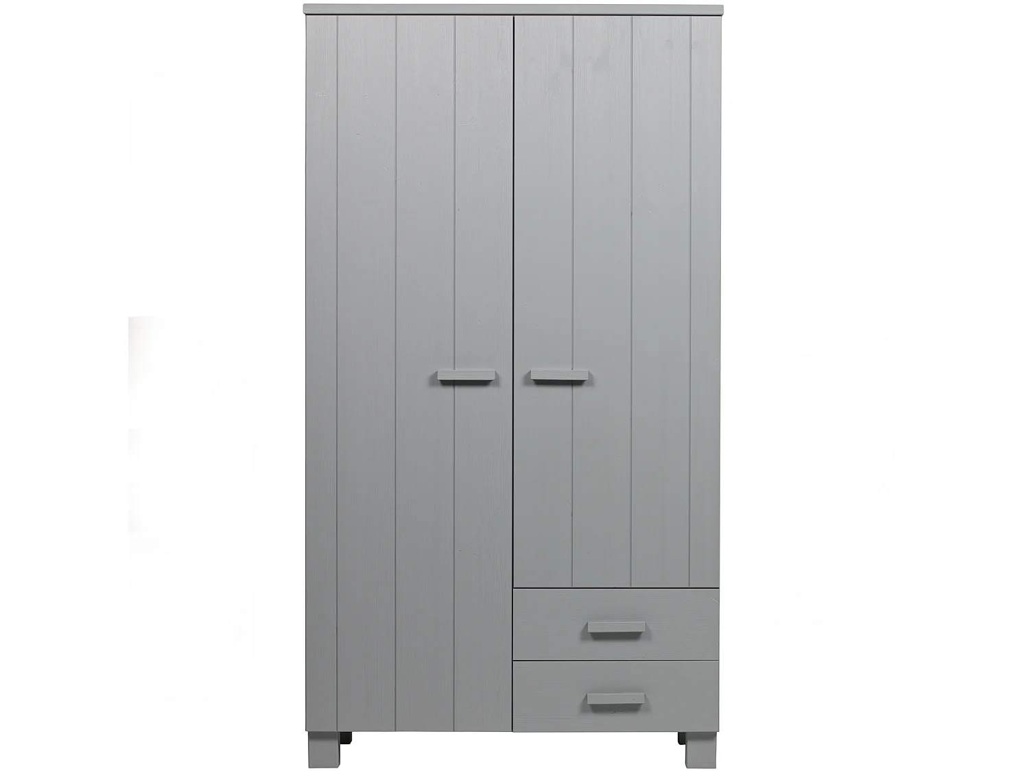 Armoire 2 portes et 2 tiroirs en pin DENNIS