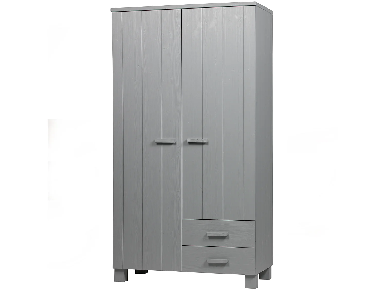 Armoire 2 portes et 2 tiroirs en pin DENNIS