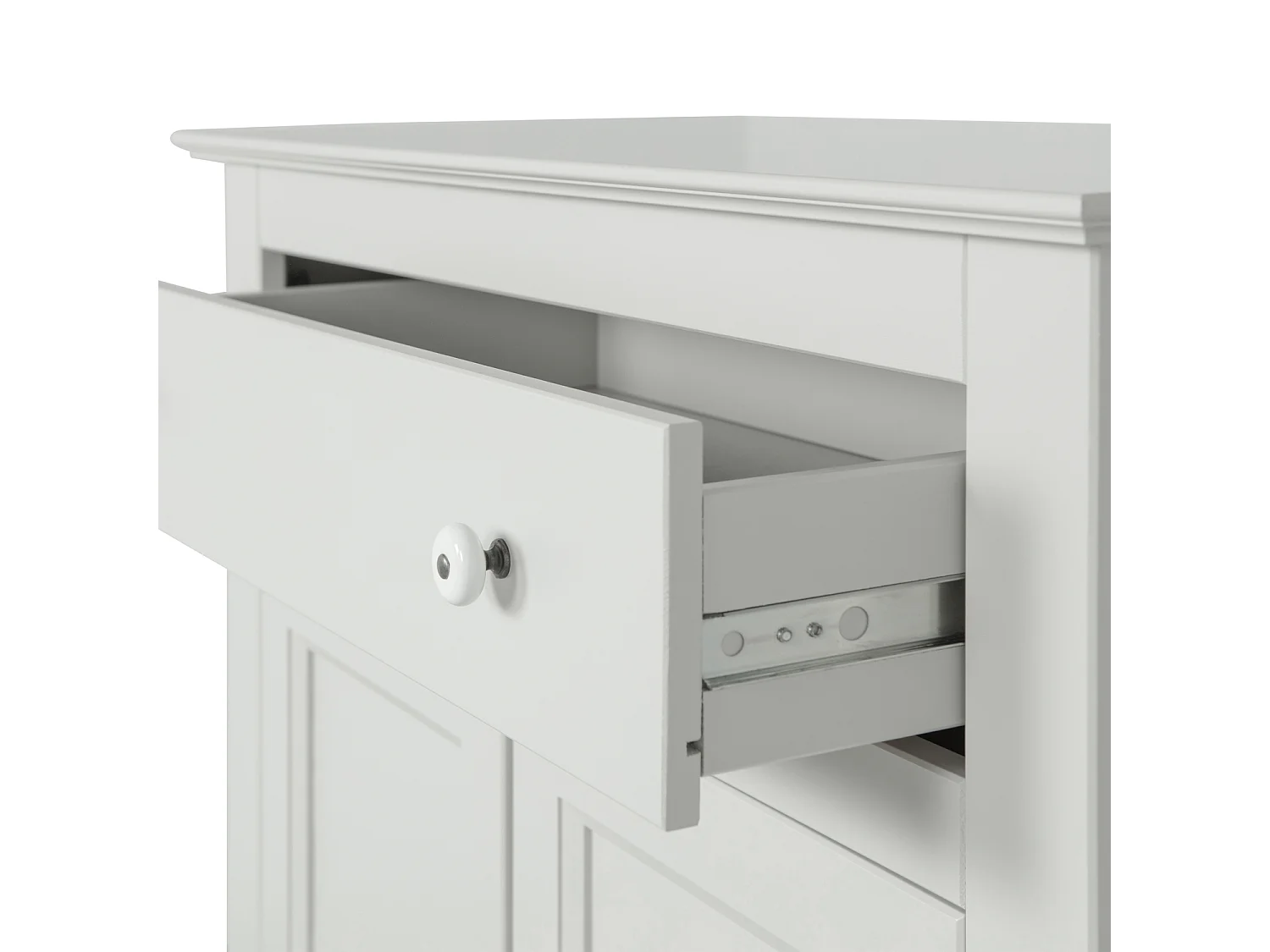 Armoire 2 portes et 1 tiroirs en pin EVA