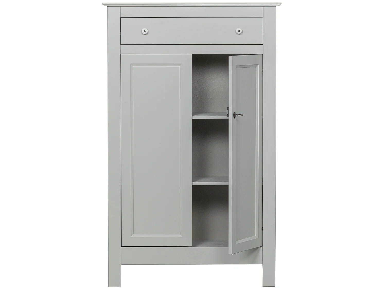 Armoire 2 portes et 1 tiroirs en pin EVA