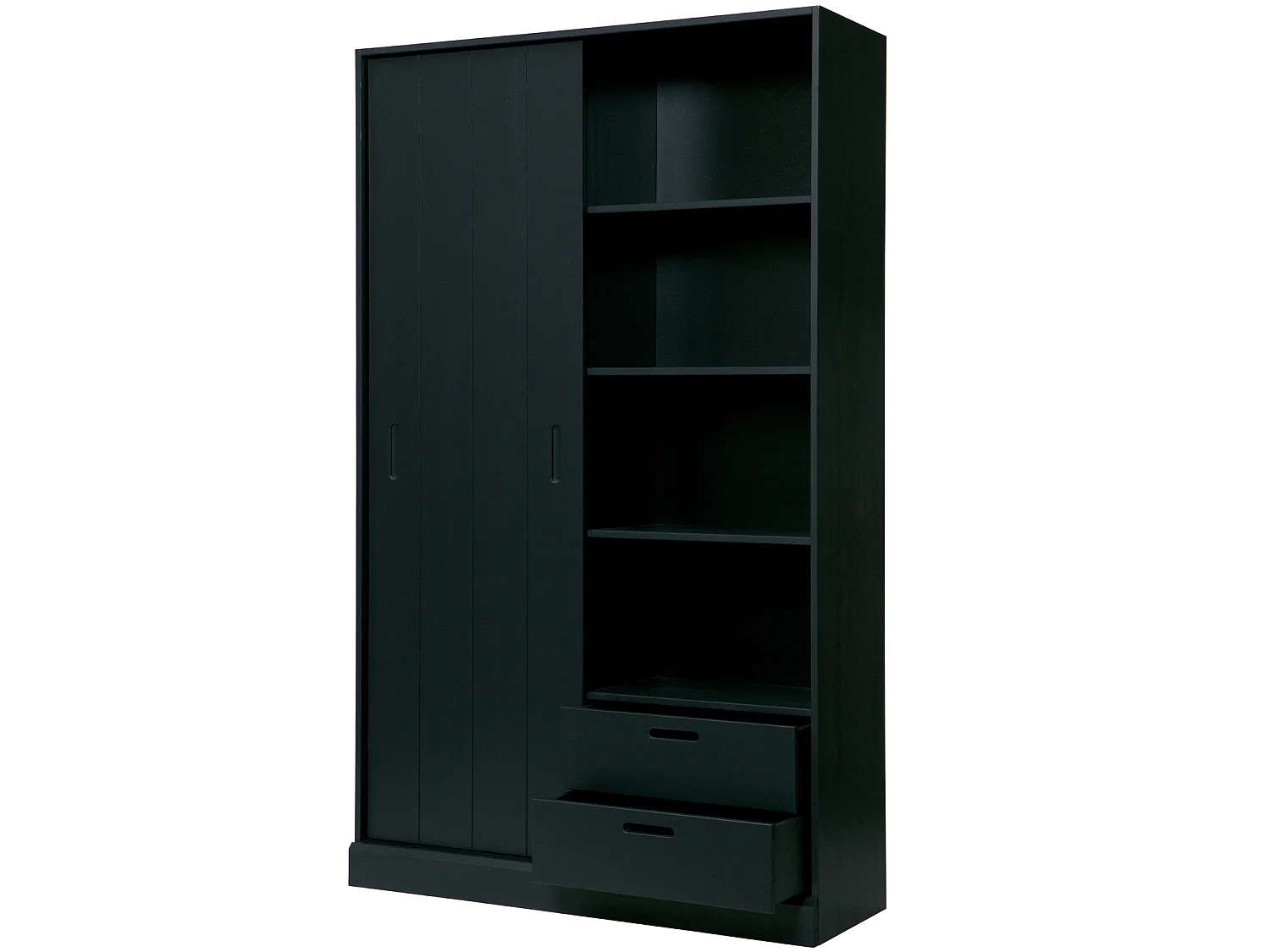 Armoire 1 porte coulissantes en pin MOVE