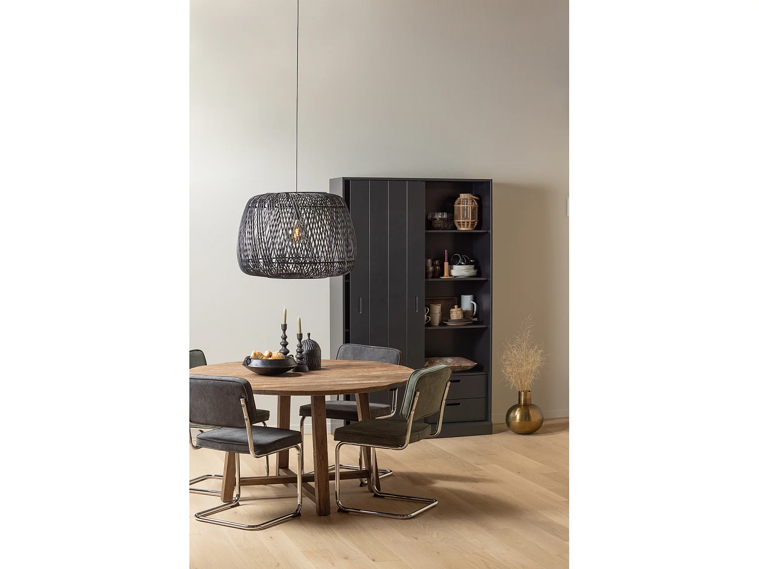 Armoire 1 porte coulissantes en pin MOVE