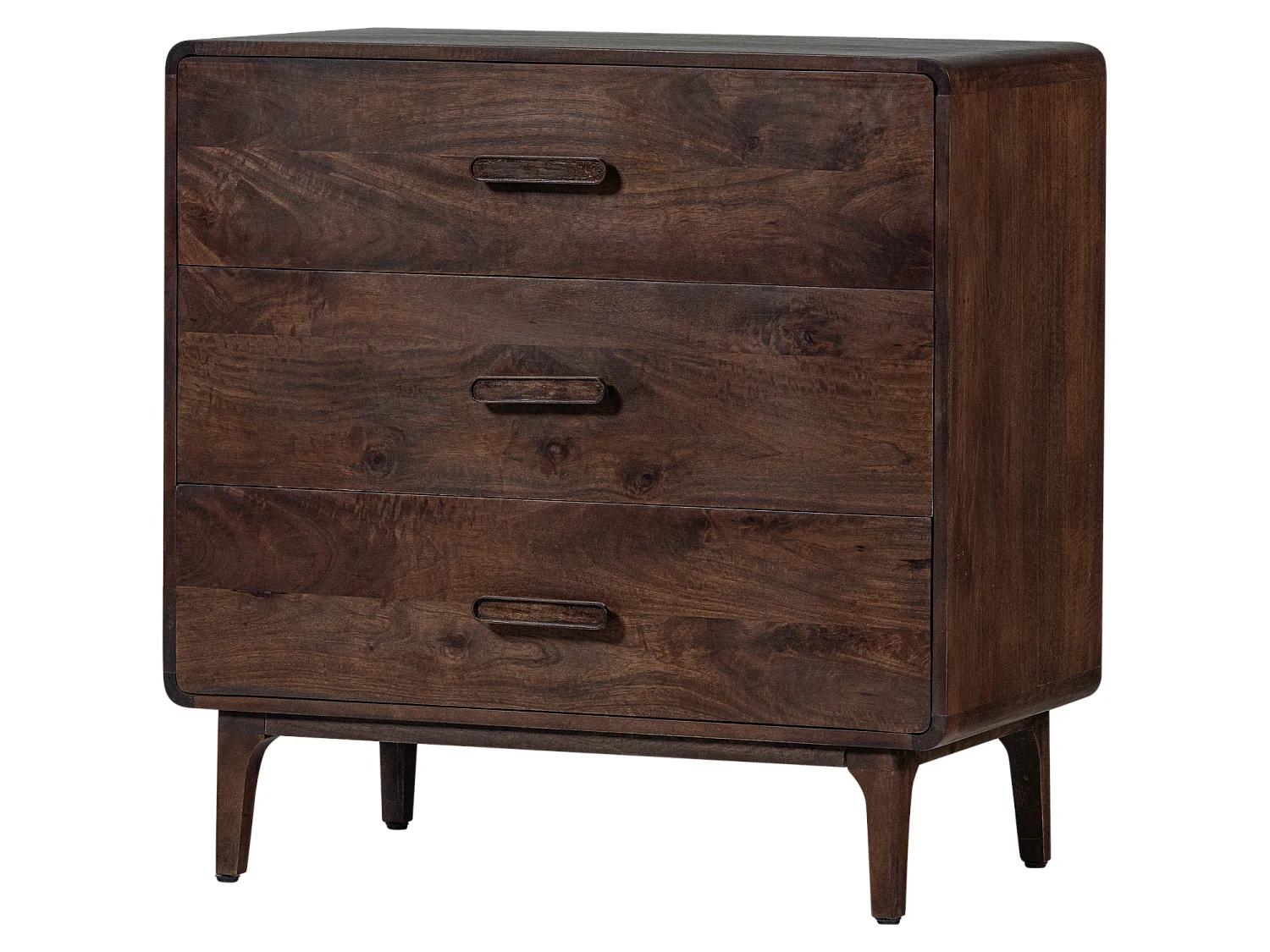Table de chevet 3 tiroirs en bois de manguier LIYA