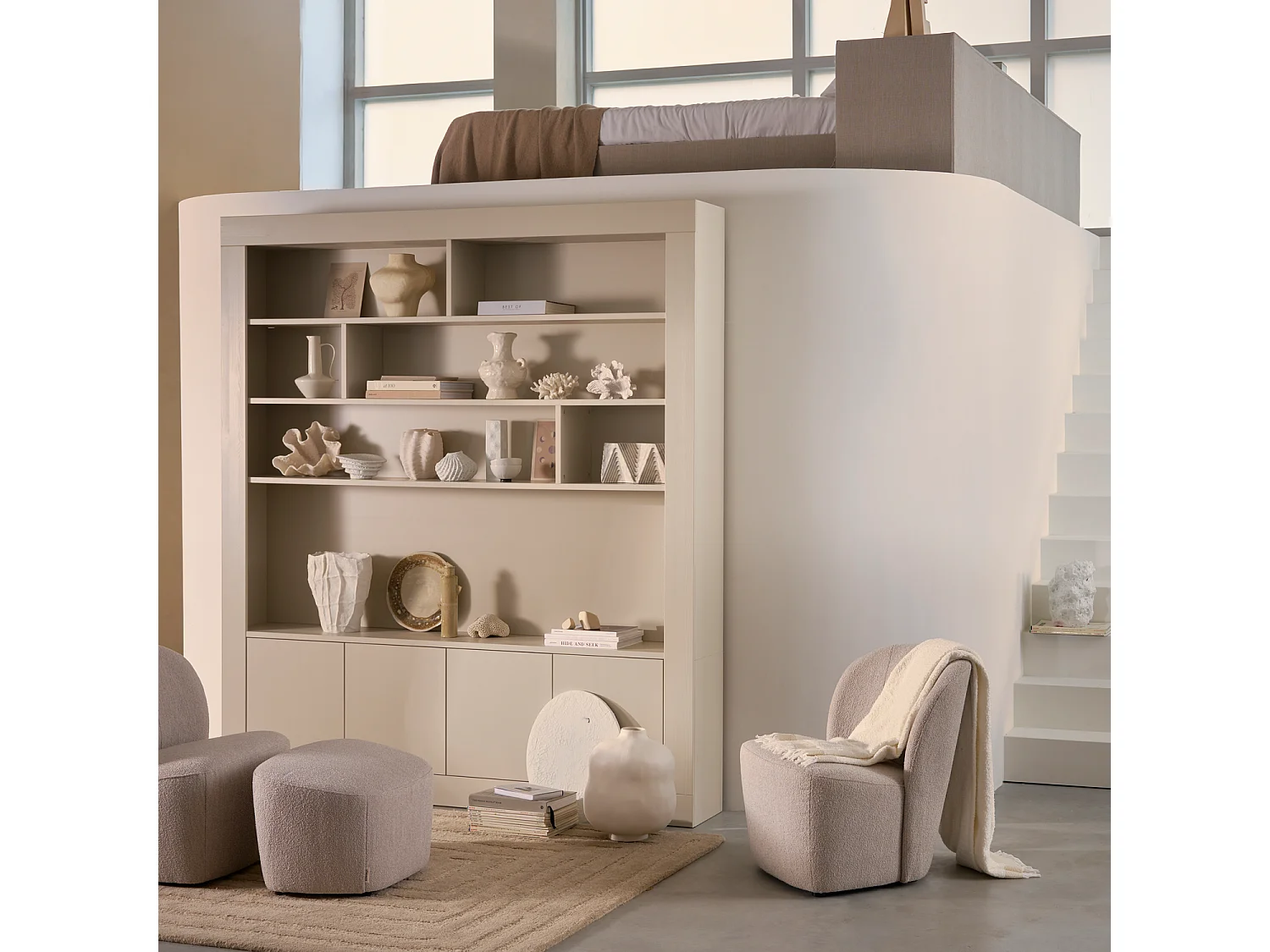 Armoire murale haut en pin WALLCOVER