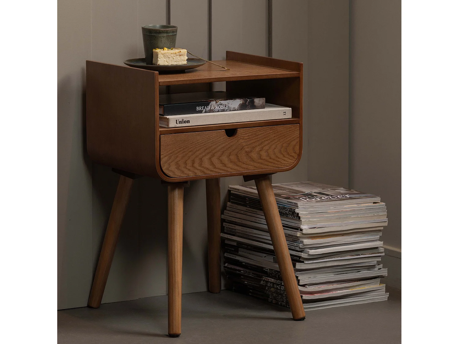 Table de chevet en bois NILS