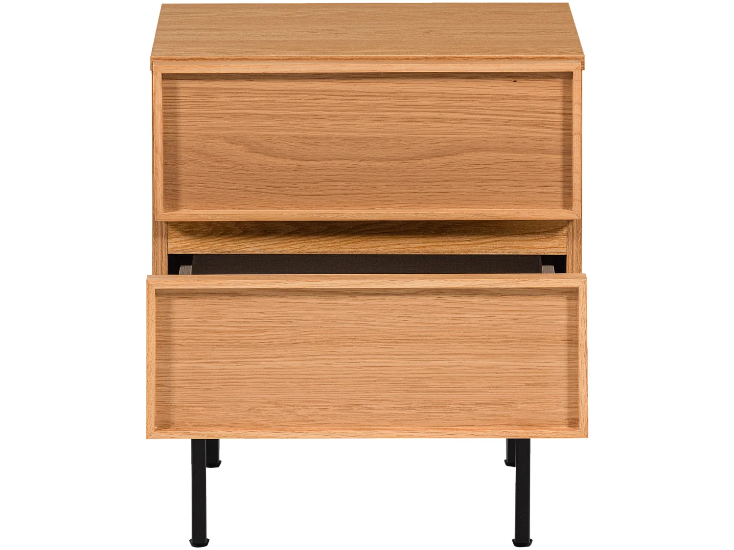 Table de chevet 2 tiroirs en bois TOURS