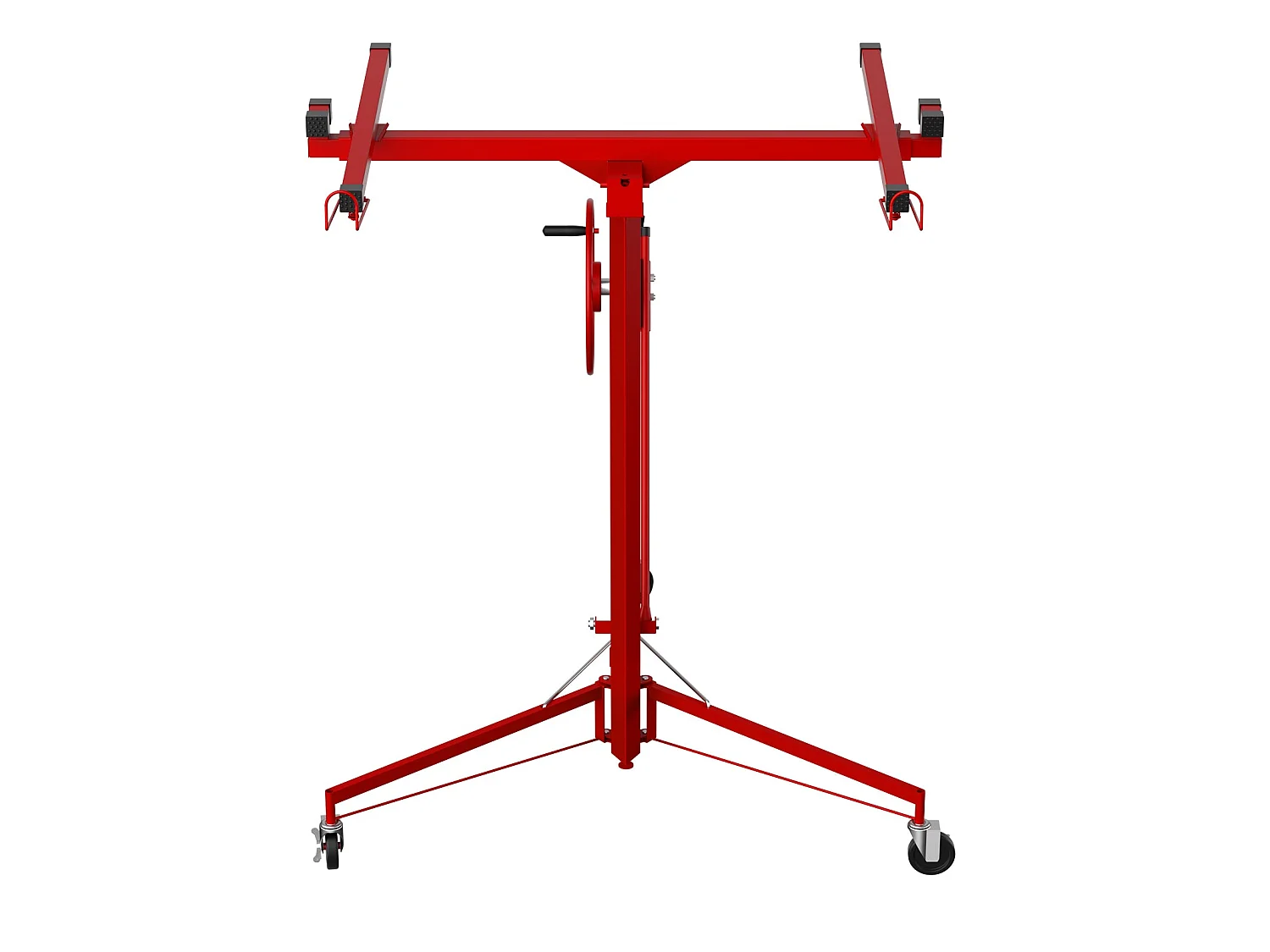 Lève-plaques de plâtre et de plafond : Max. 68 kg, hauteur 140-325 cm, pliable avec 3 roues à frein