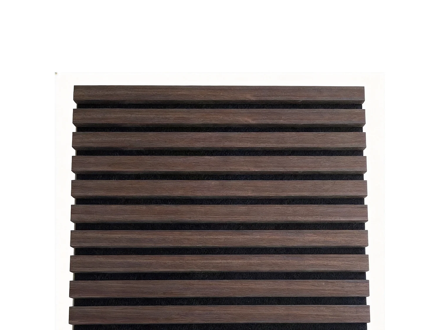 Panneaux muraux acoustiques MDF - Lot 2 x (240 x 60 ) ép.21mm- Fini chêne noyer - NRC 0,7