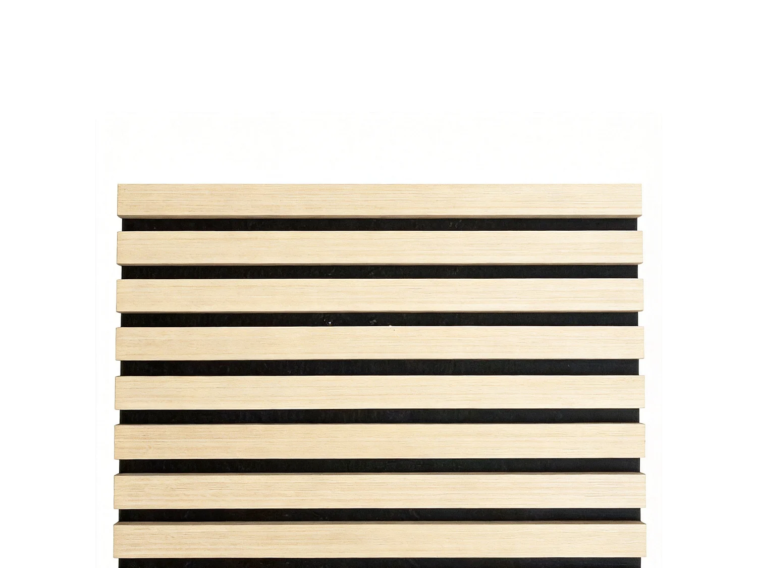 Panneaux muraux acoustiques MDF - Lot 2 x (240 x 60 ) ép.21mm- Fini chêne clair - NRC 0,7