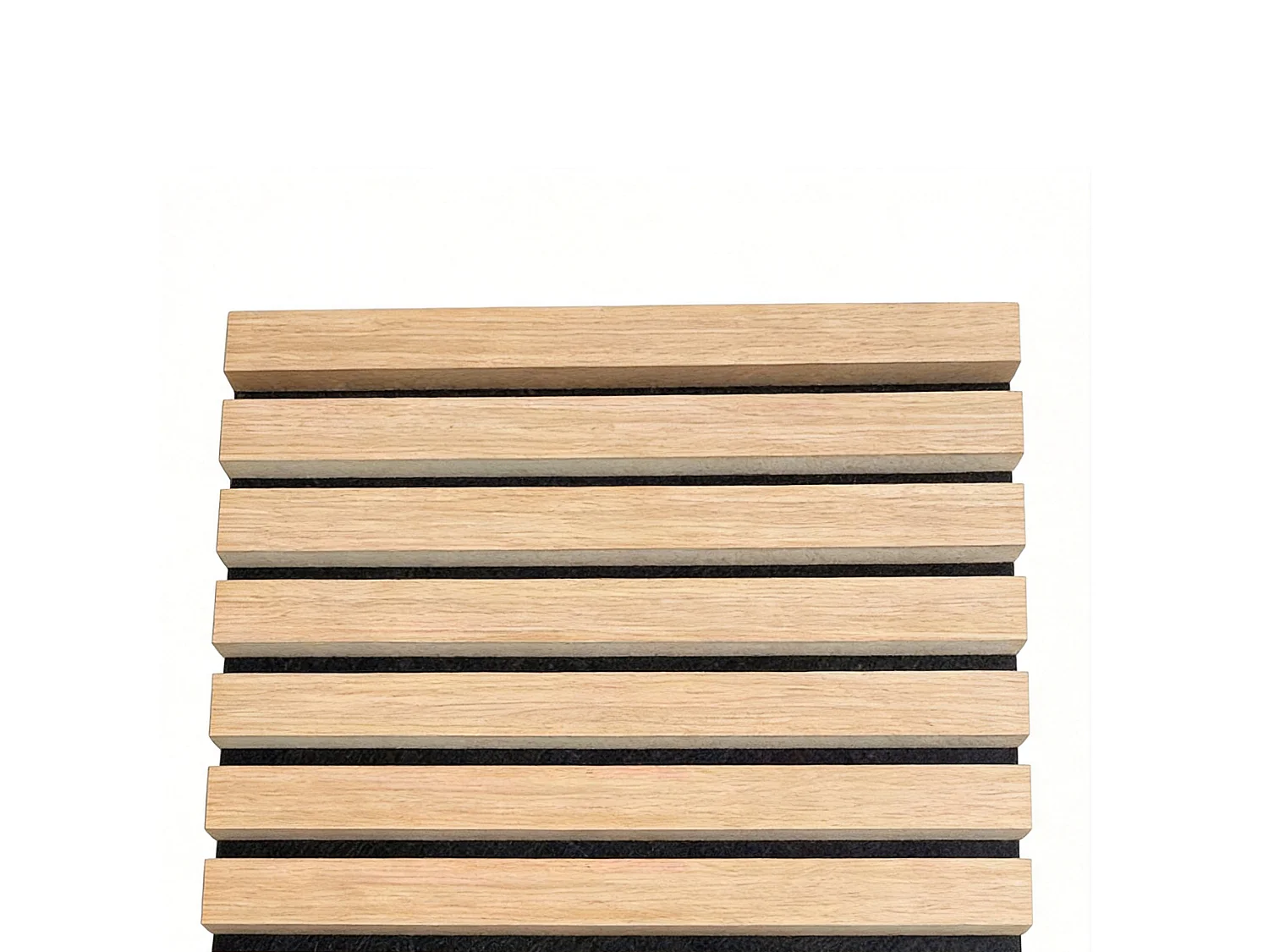 Panneaux muraux acoustiques MDF - Lot 2 x (240 x 60 ) ép.21mm- Fini chêne foncé - NRC 0,7