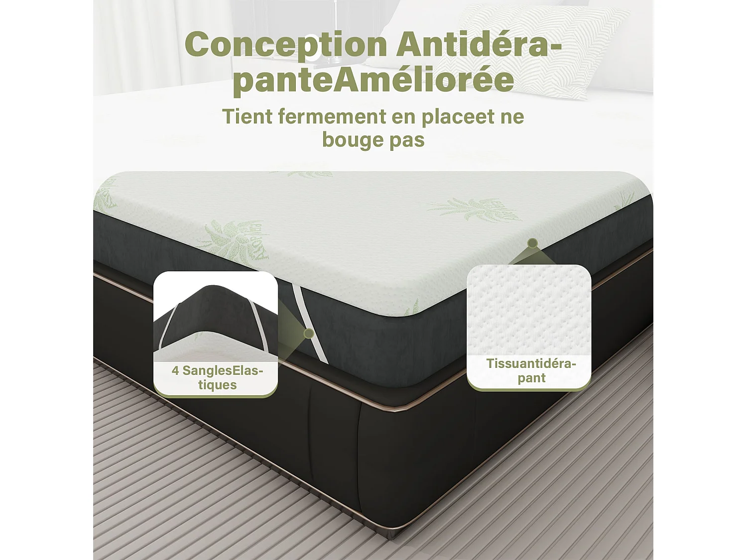 80 x 190 cm | Épaisseur 21 cm | Matelas en Mousse à Mémoire de Forme Adulte