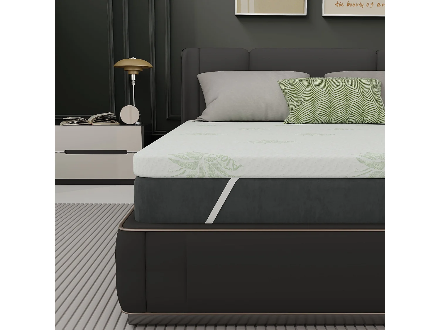 80 x 190 cm | Épaisseur 21 cm | Matelas en Mousse à Mémoire de Forme Adulte