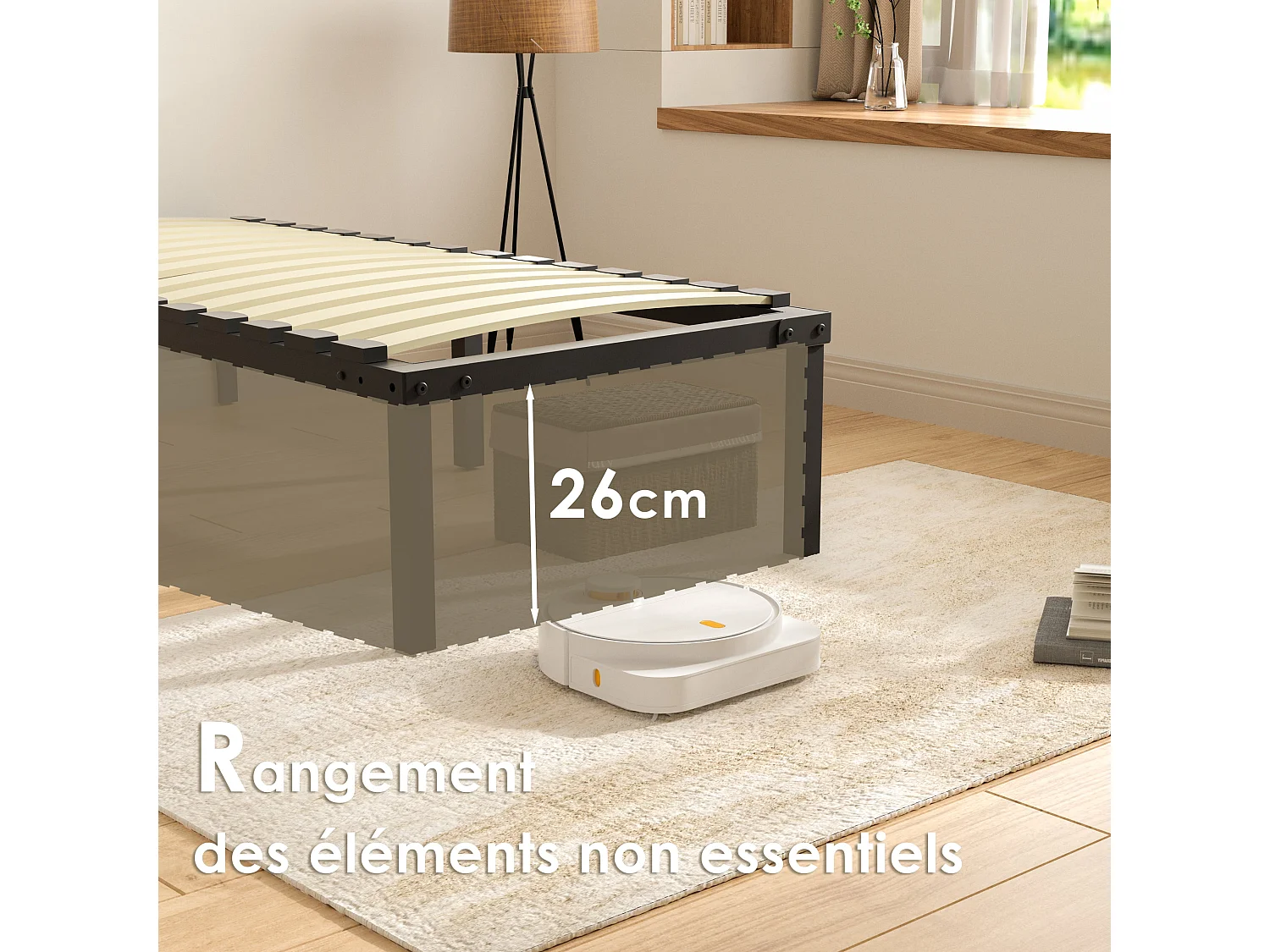 Ensemble matelas + sommier 90x200 cm, épaisseur 30cm