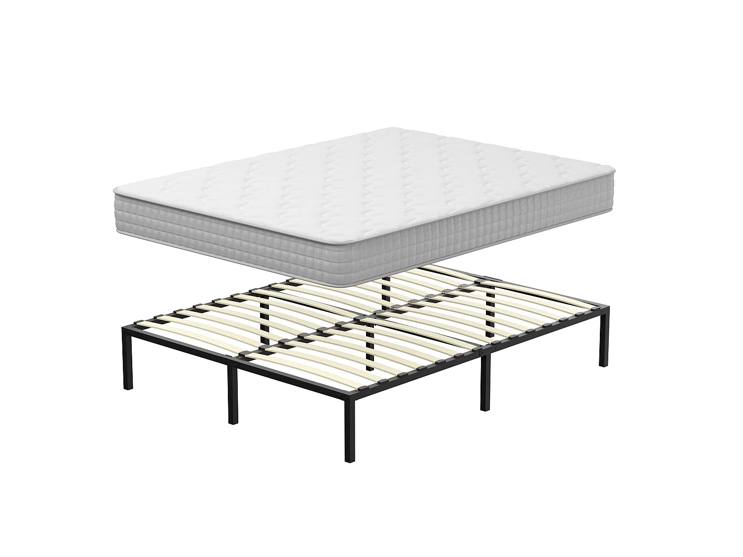 Ensemble matelas + sommier 140x200 cm, épaisseur 20cm