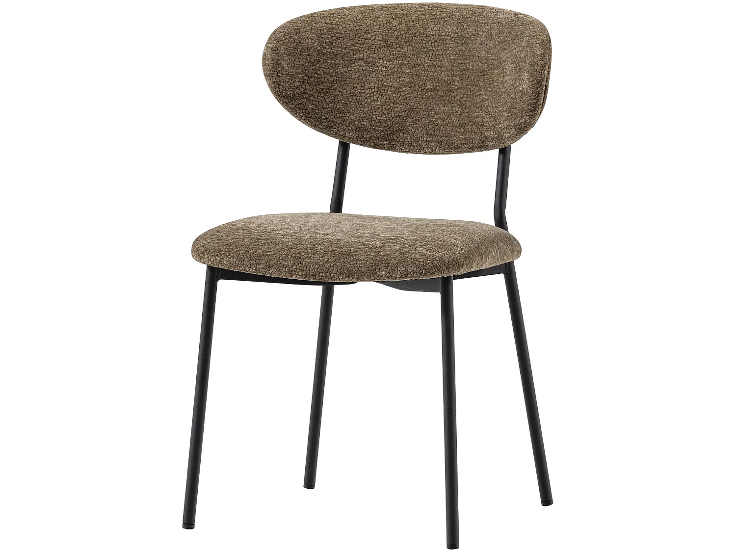 Lot de 2 fauteuils de table en chenille KJELD