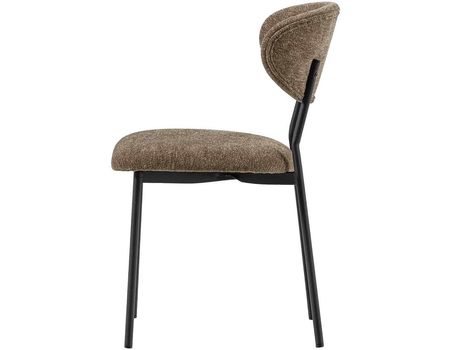 Lot de 2 fauteuils de table en chenille KJELD