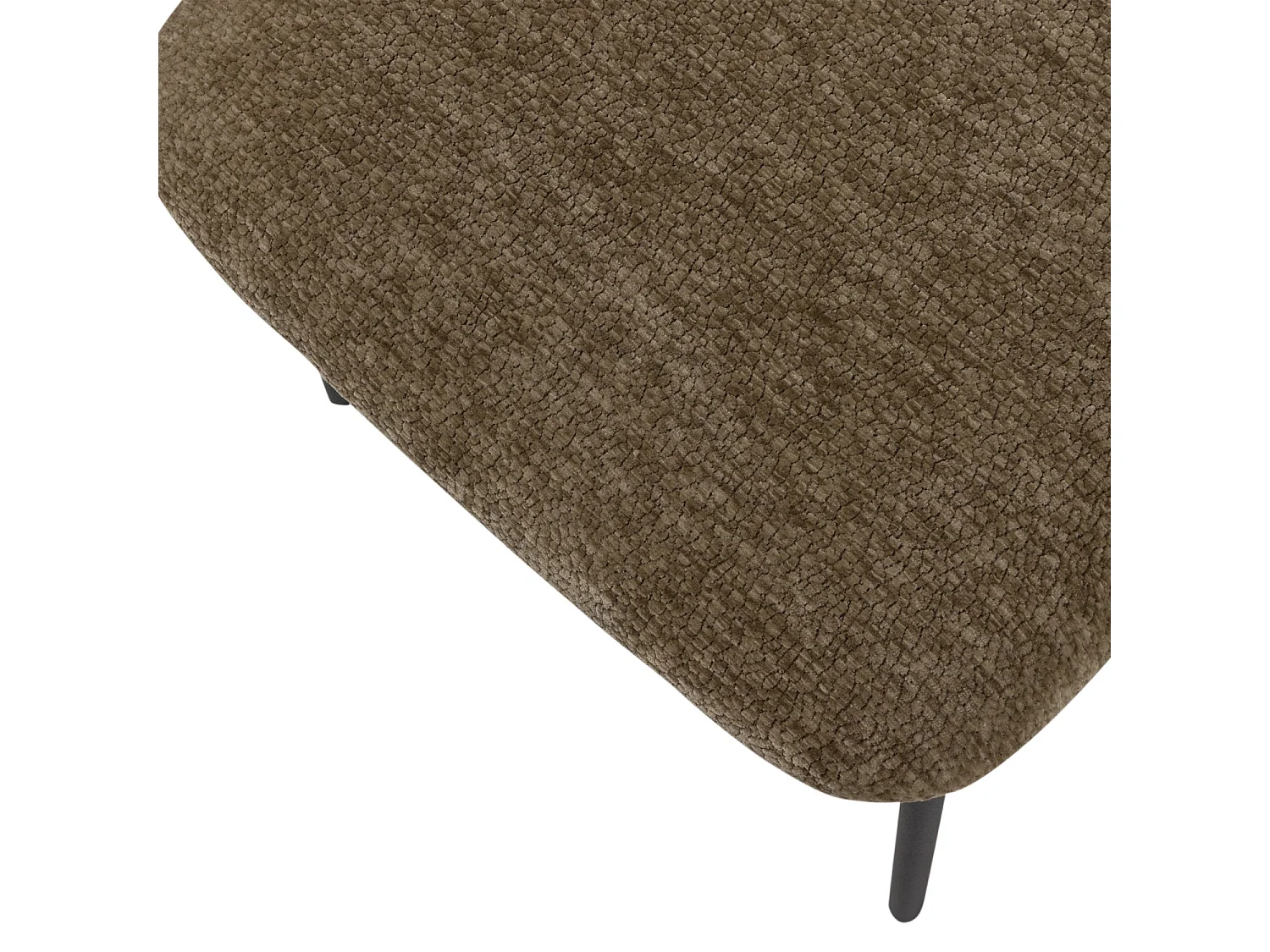 Lot de 2 fauteuils de table en chenille KJELD