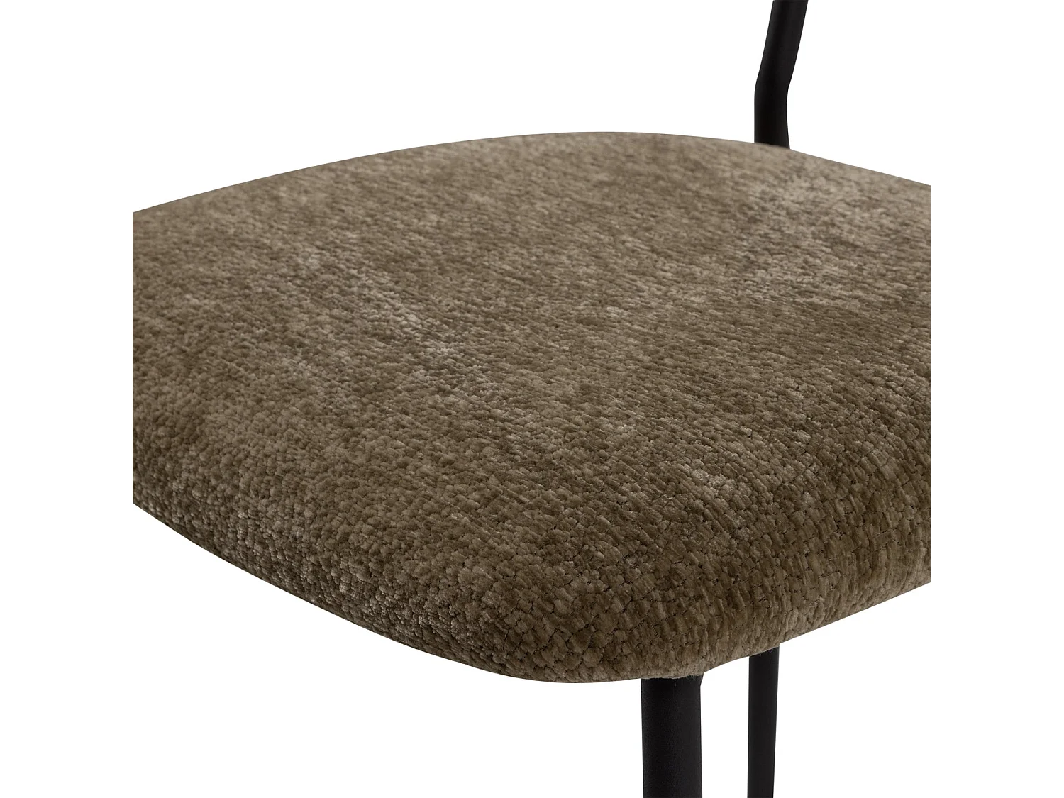 Lot de 2 fauteuils de table en chenille KJELD