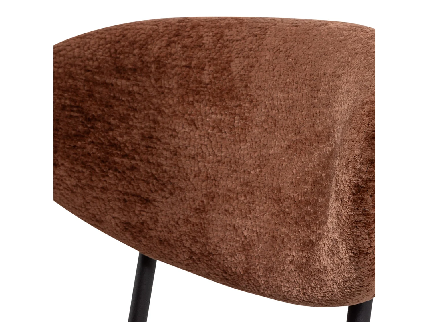 Lot de 2 fauteuils de table en chenille KJELD