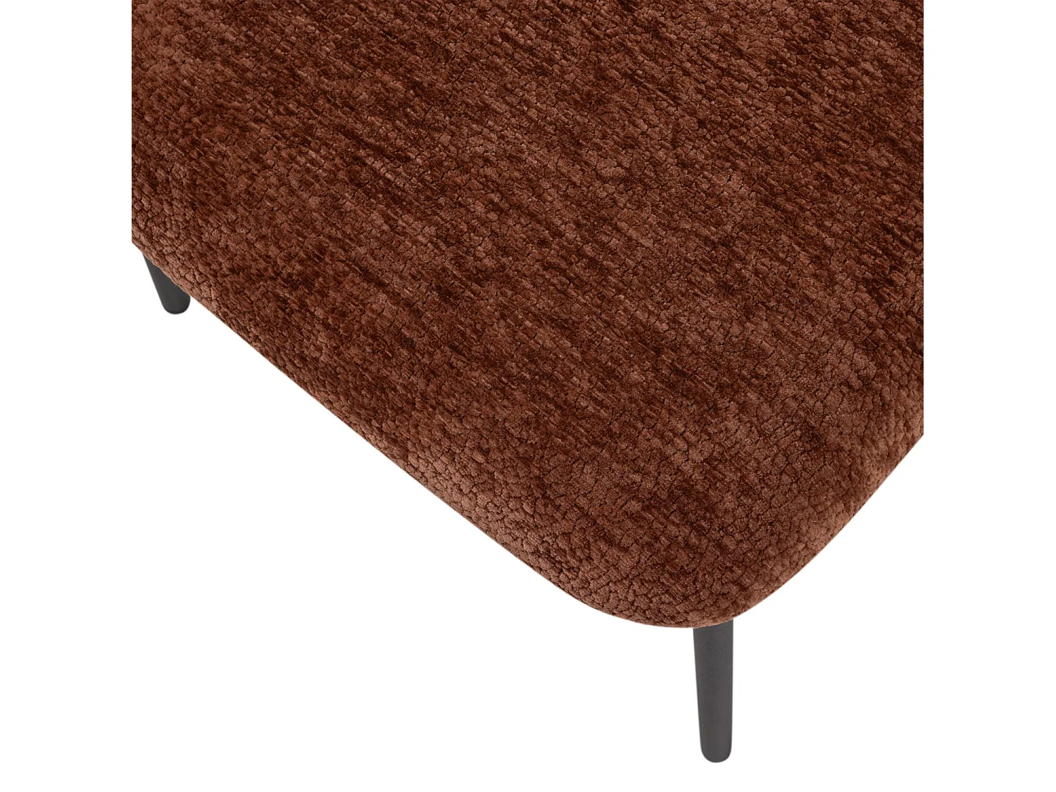 Lot de 2 fauteuils de table en chenille KJELD