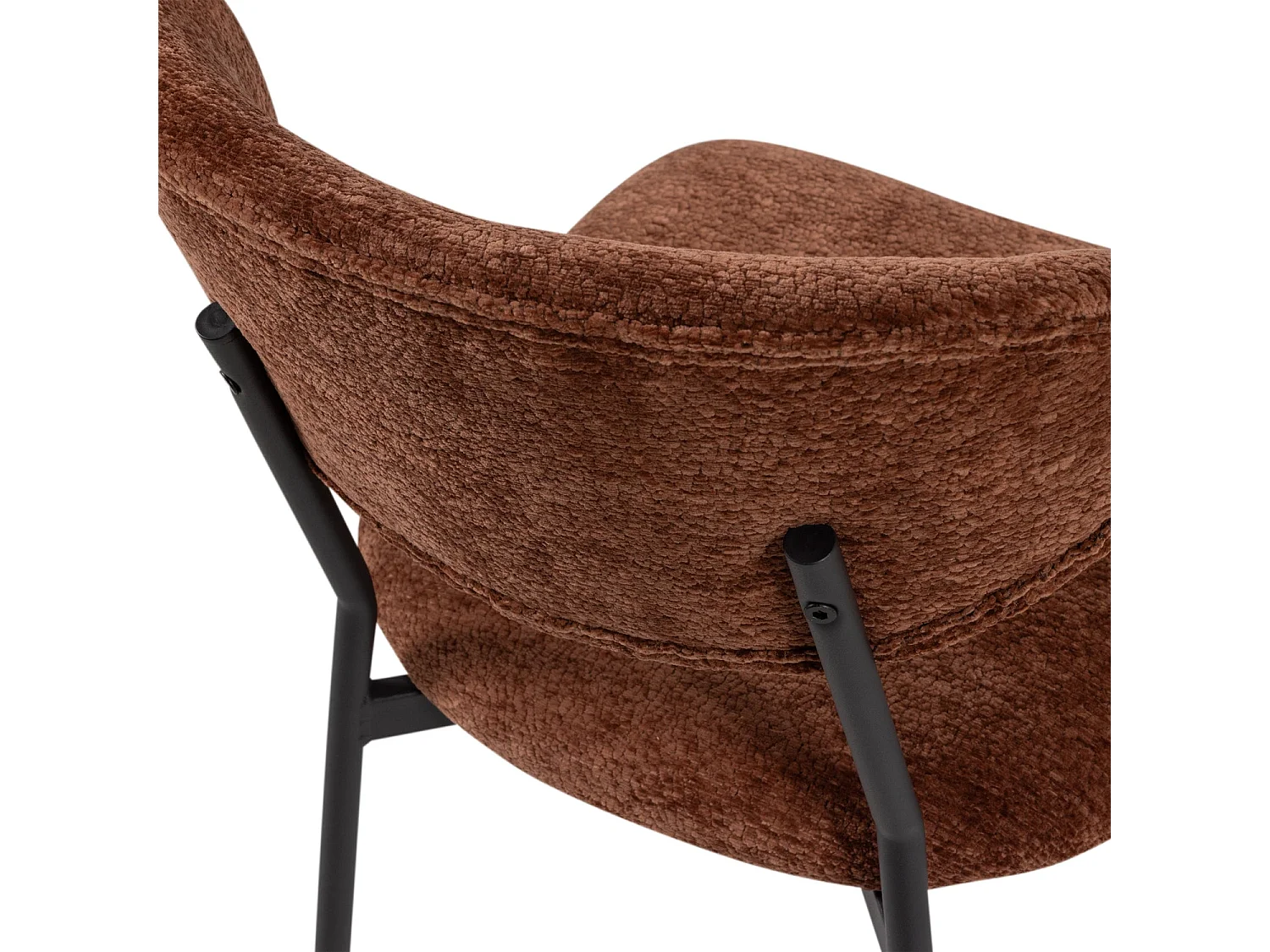 Lot de 2 fauteuils de table en chenille KJELD