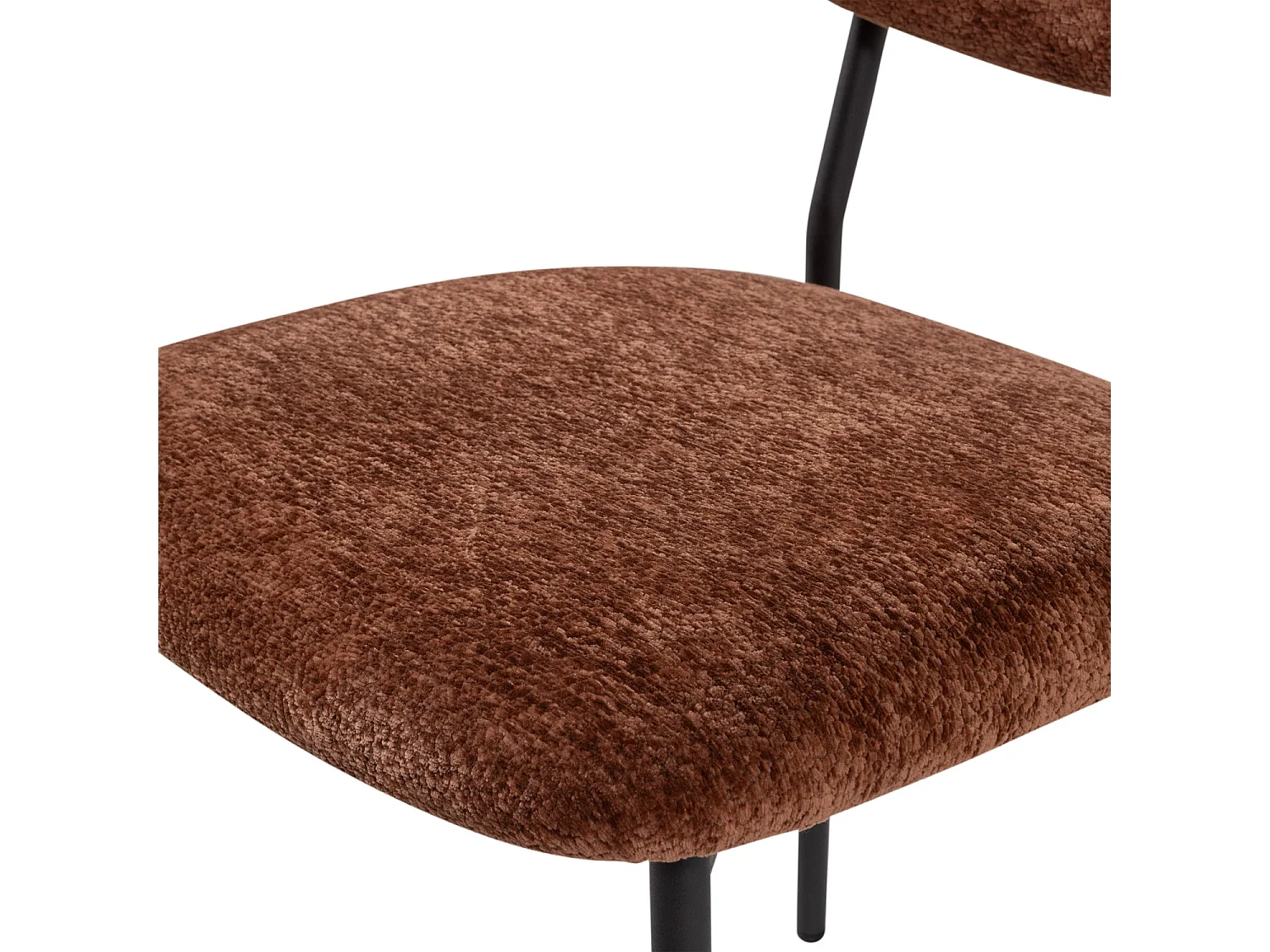 Lot de 2 fauteuils de table en chenille KJELD