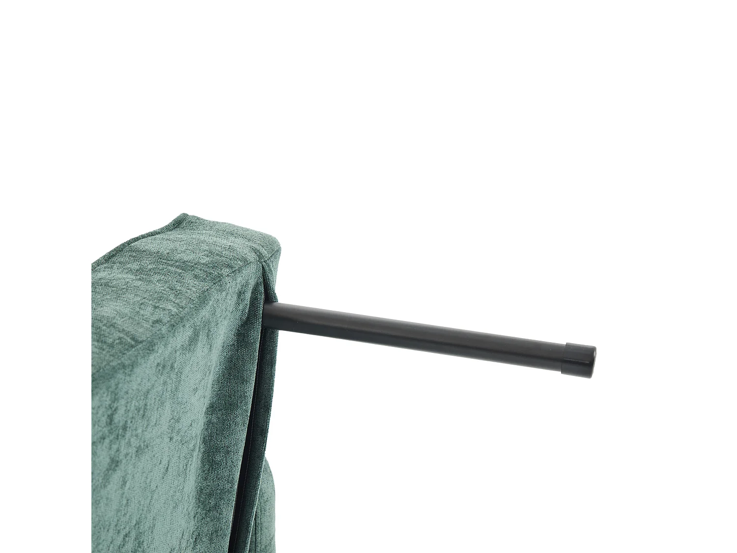 Slaapbank met 5-voudig verstelbare rugleuning, opbergruimte en tafelblad, chenille, groen