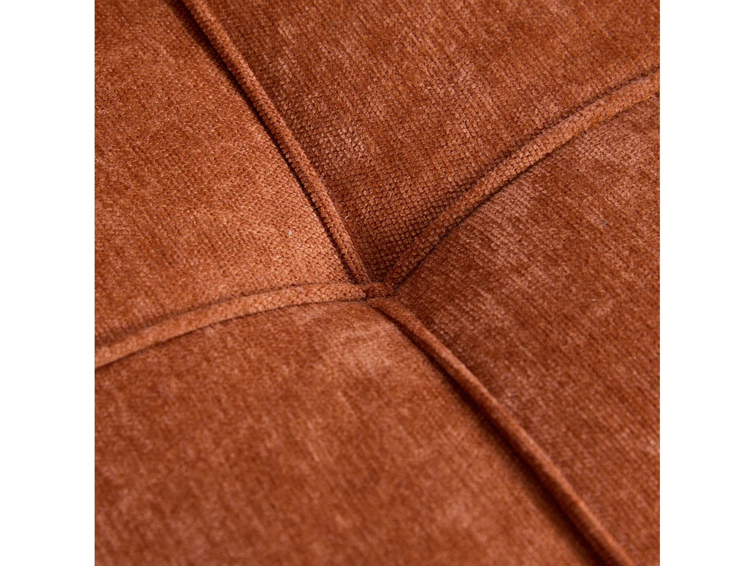 Slaapbank met 5-voudig verstelbare rugleuning, opbergruimte en tafelblad, chenille, oranje