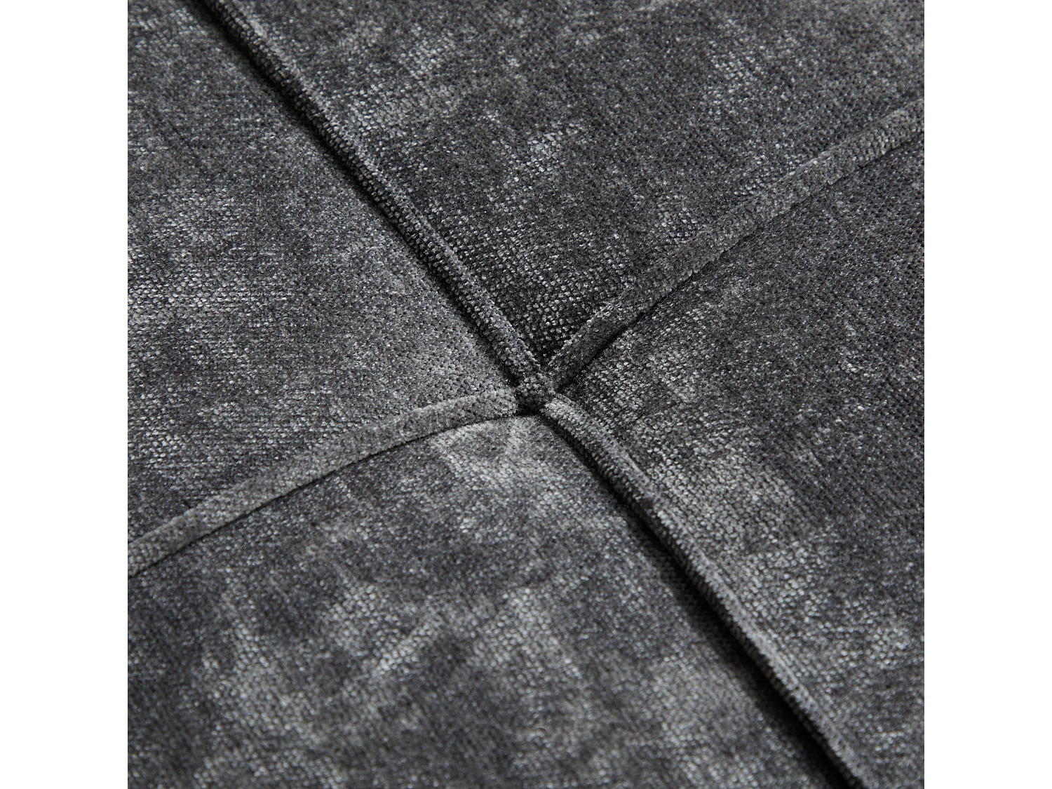 Slaapbank met 5-voudig verstelbare rugleuning, opbergruimte en tafelblad, chenille, donkergrijs
