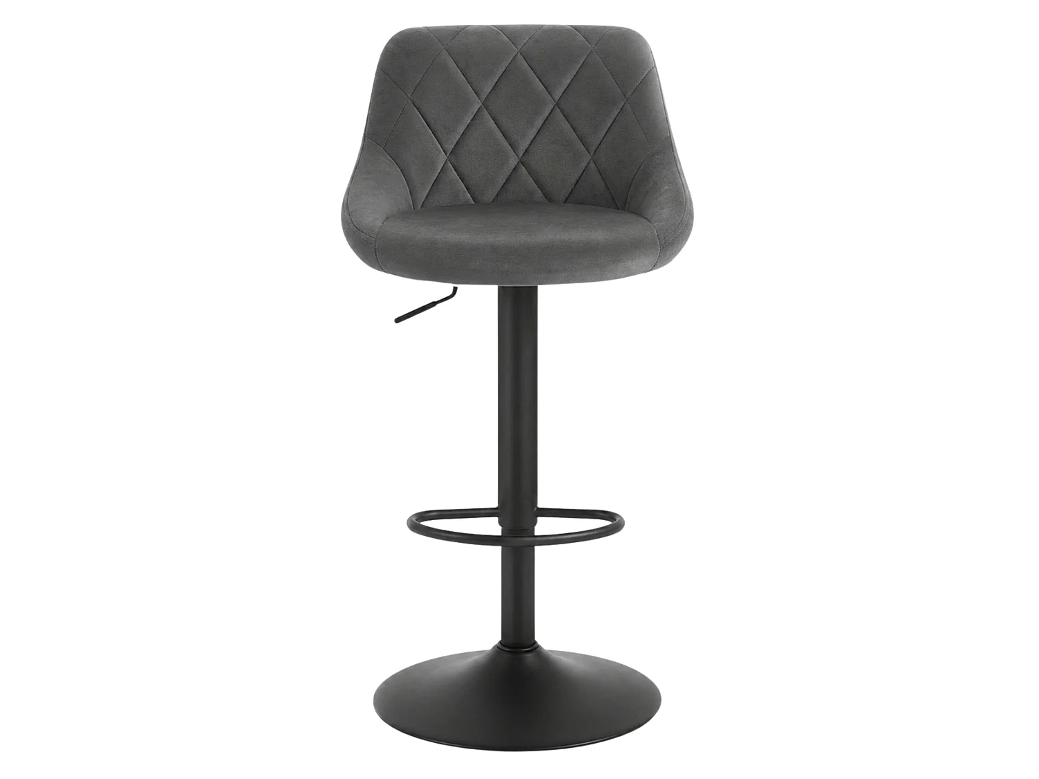 Pack 2 Taburetes Cocina Terciopelo Regulable Diamant Gris