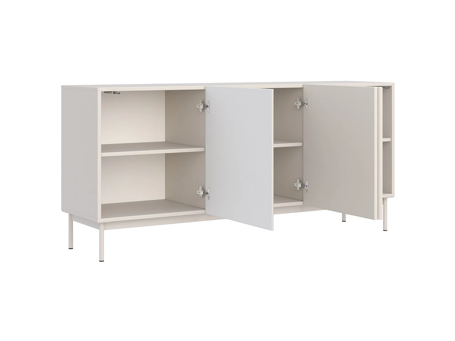 TV-Board 3-türig hoch - Kaschmir - 160 cm - Olio