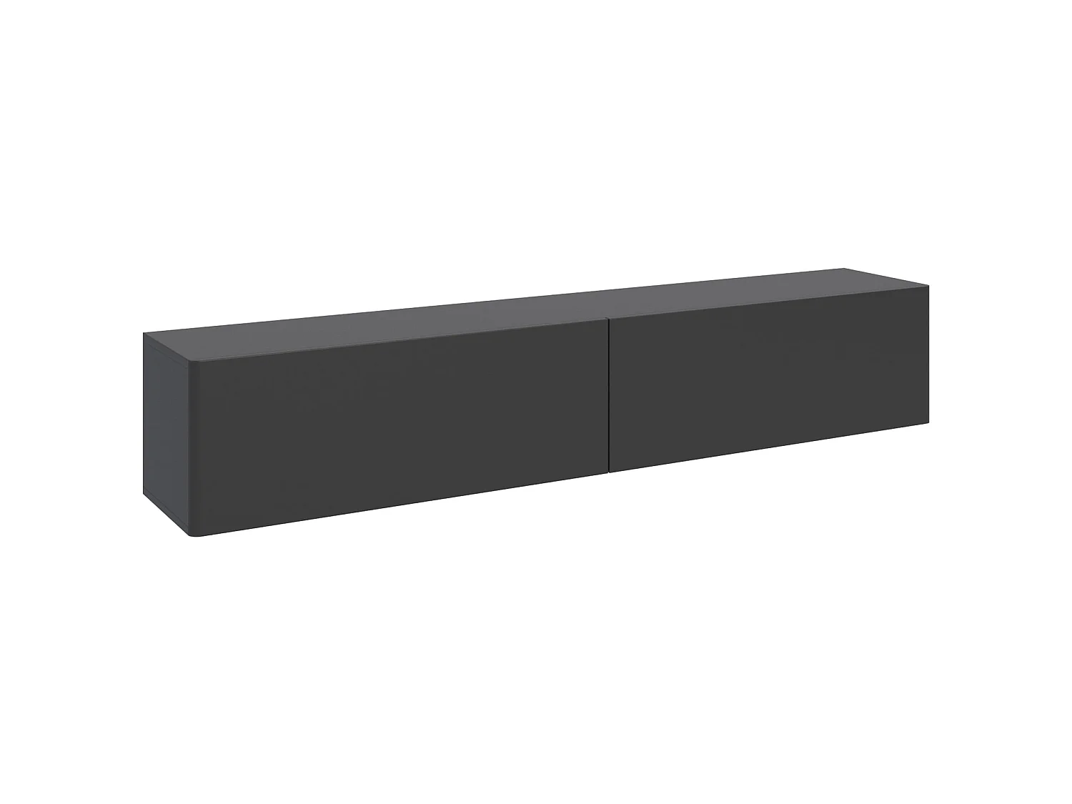 TV-Hängeboard 2-türig - Schwarz - 175 cm - Olio