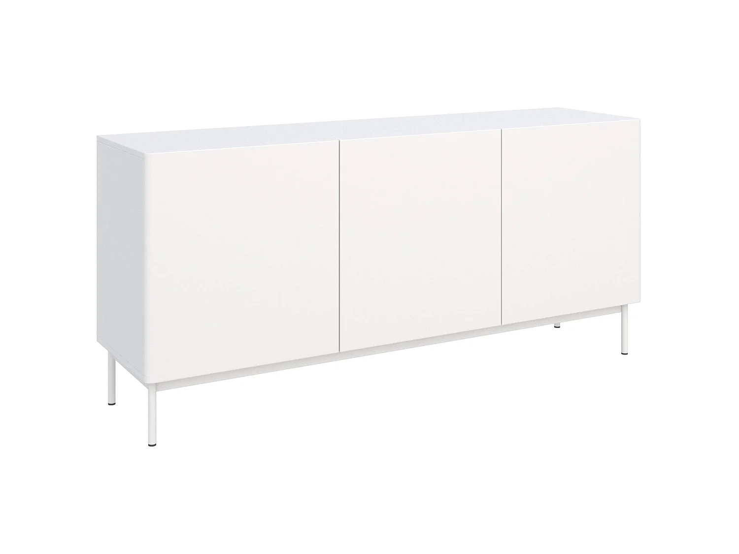TV-Board 3-türig hoch - Weiß - 160 cm - Olio