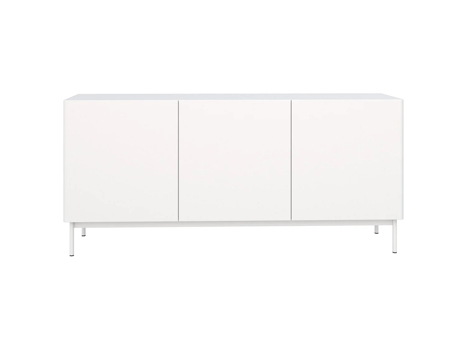 TV-Board 3-türig hoch - Weiß - 160 cm - Olio