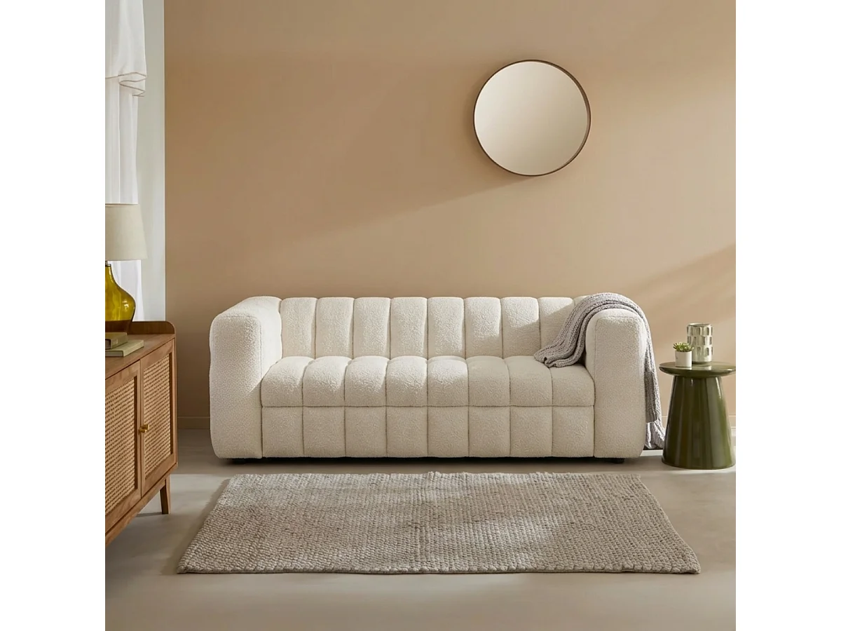 Canapé lit 3 places en tissu L220 cm - CHIARA
