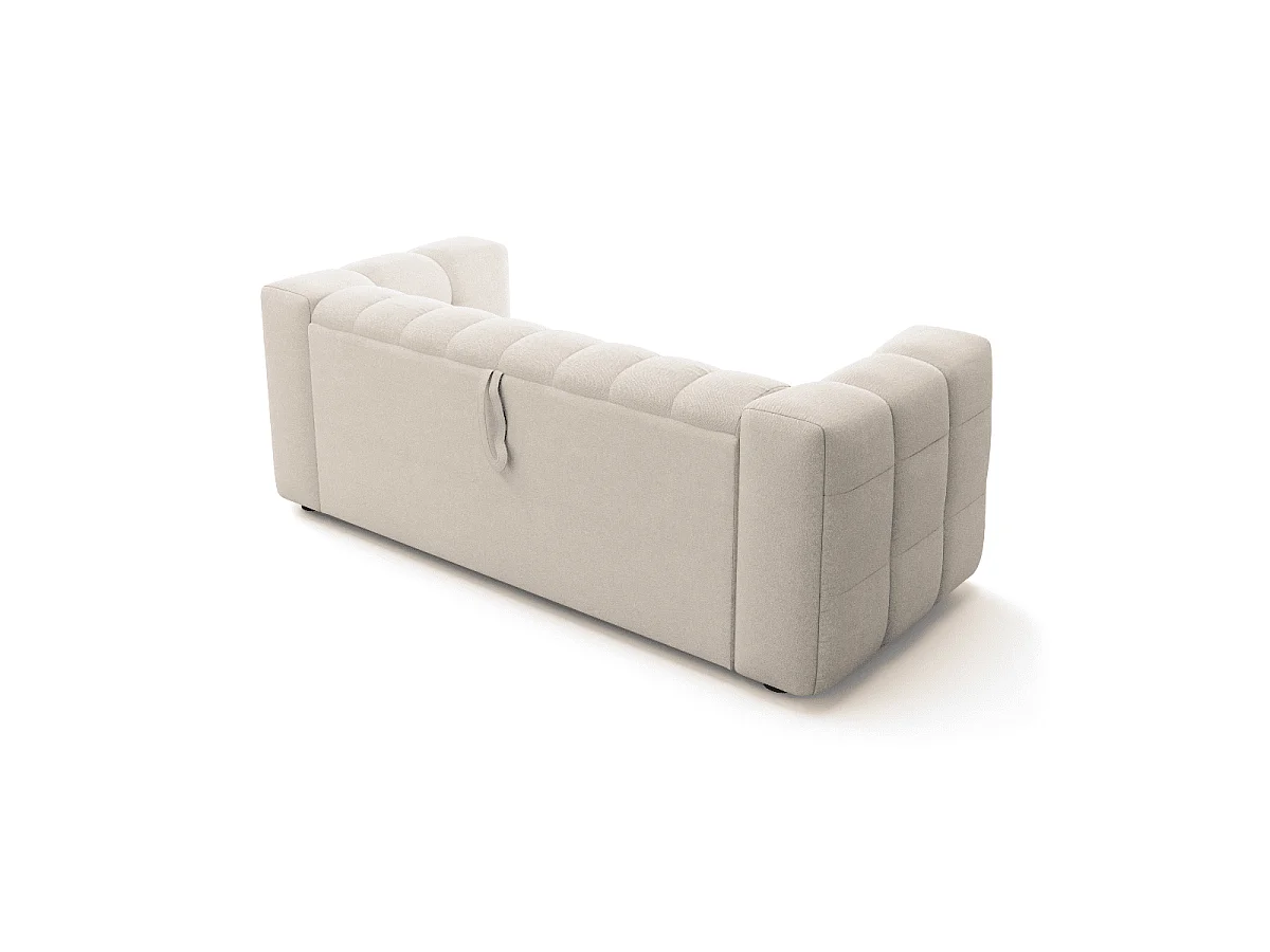 Canapé lit 3 places en tissu L220 cm - CHIARA