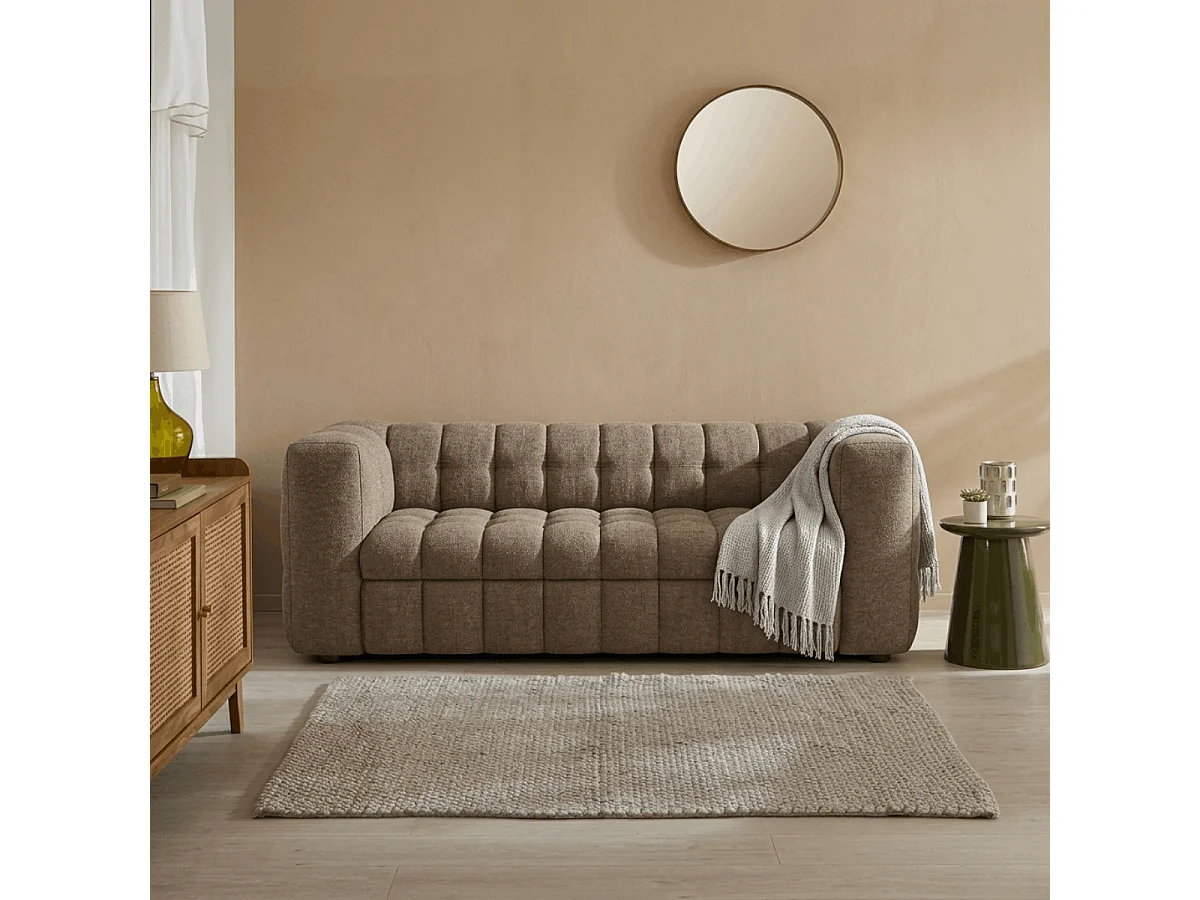 Canapé lit 3 places en tissu L220 cm - CHIARA