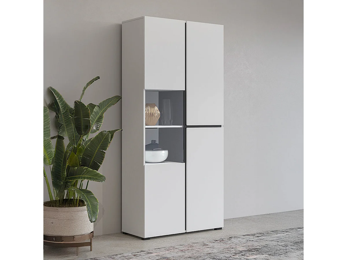 Lilia White 2-Door China Cabinet