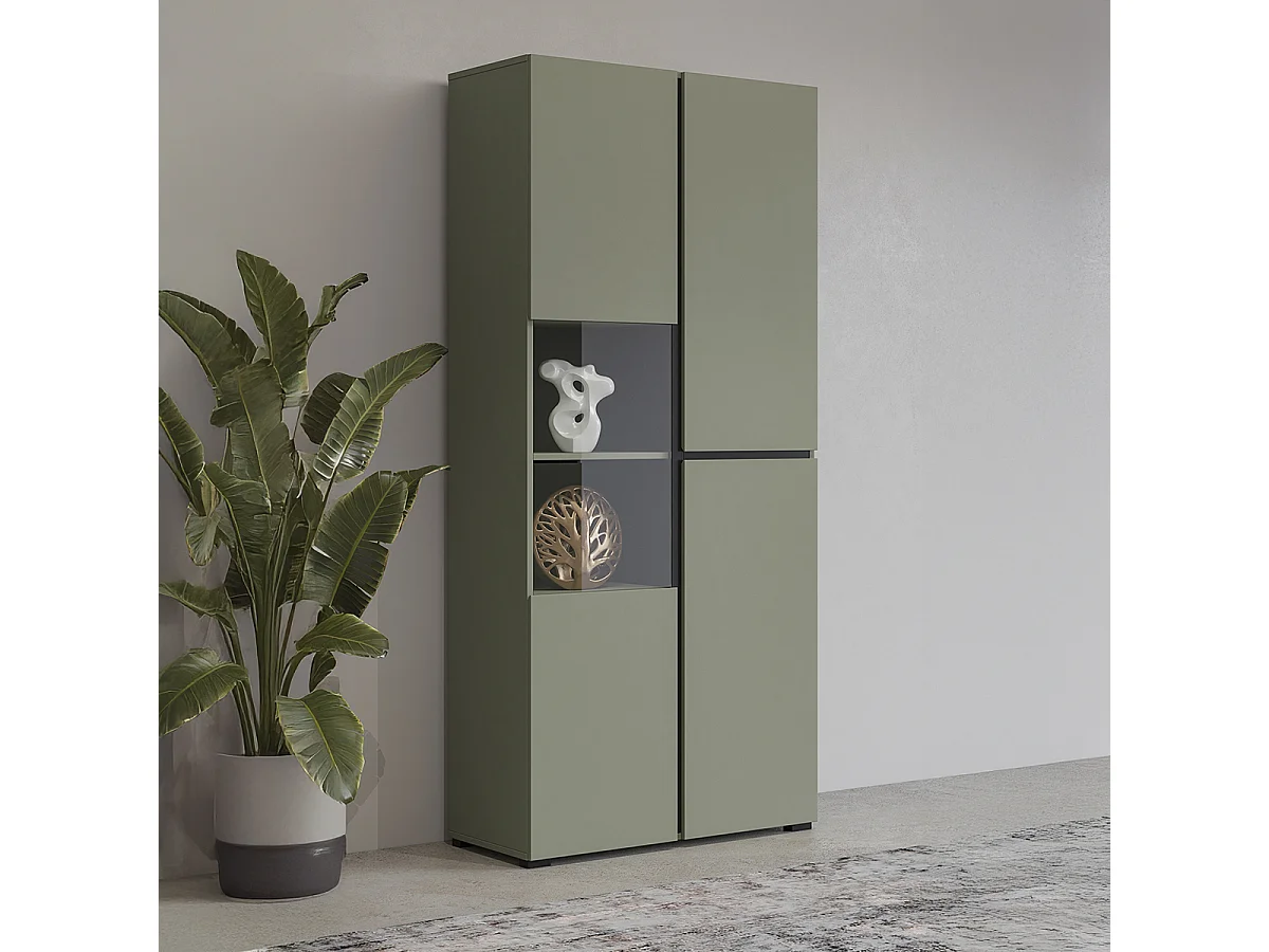 Vaisselier 2 portes Lilia Vert