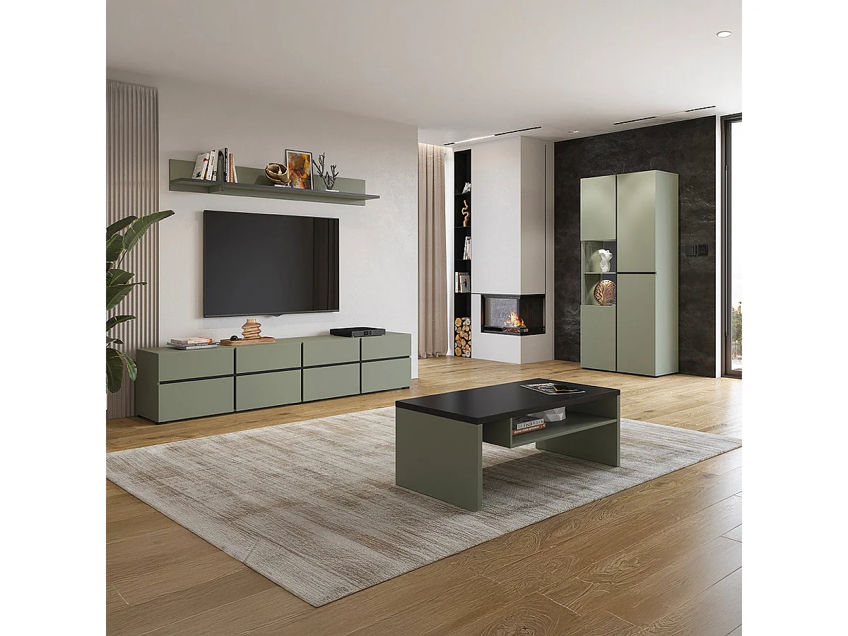 Credenza 2 ante Lilia verde 183,5cm