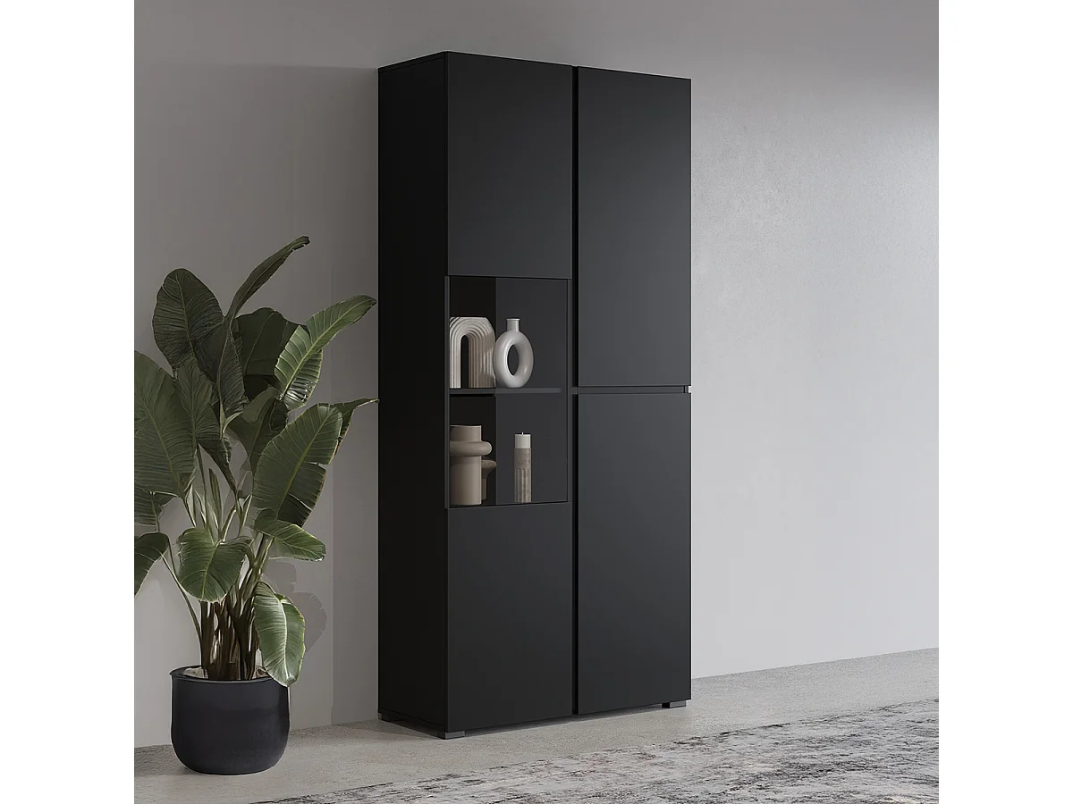 Vaisselier 2 portes Lilia Noir