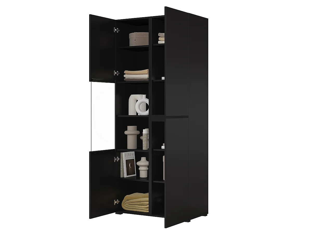 Vaisselier 2 portes Lilia Noir