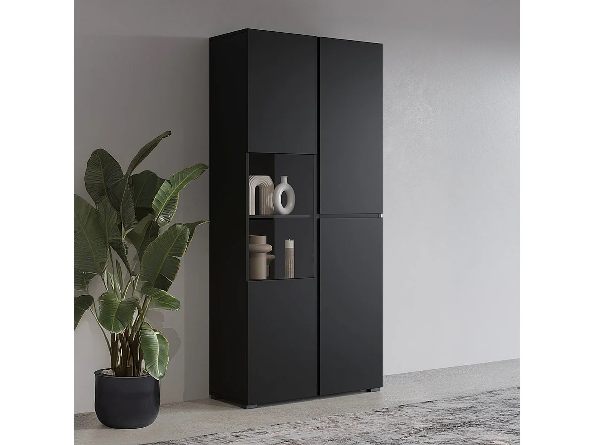 Credenza 2 ante Lilia nero 183,5cm