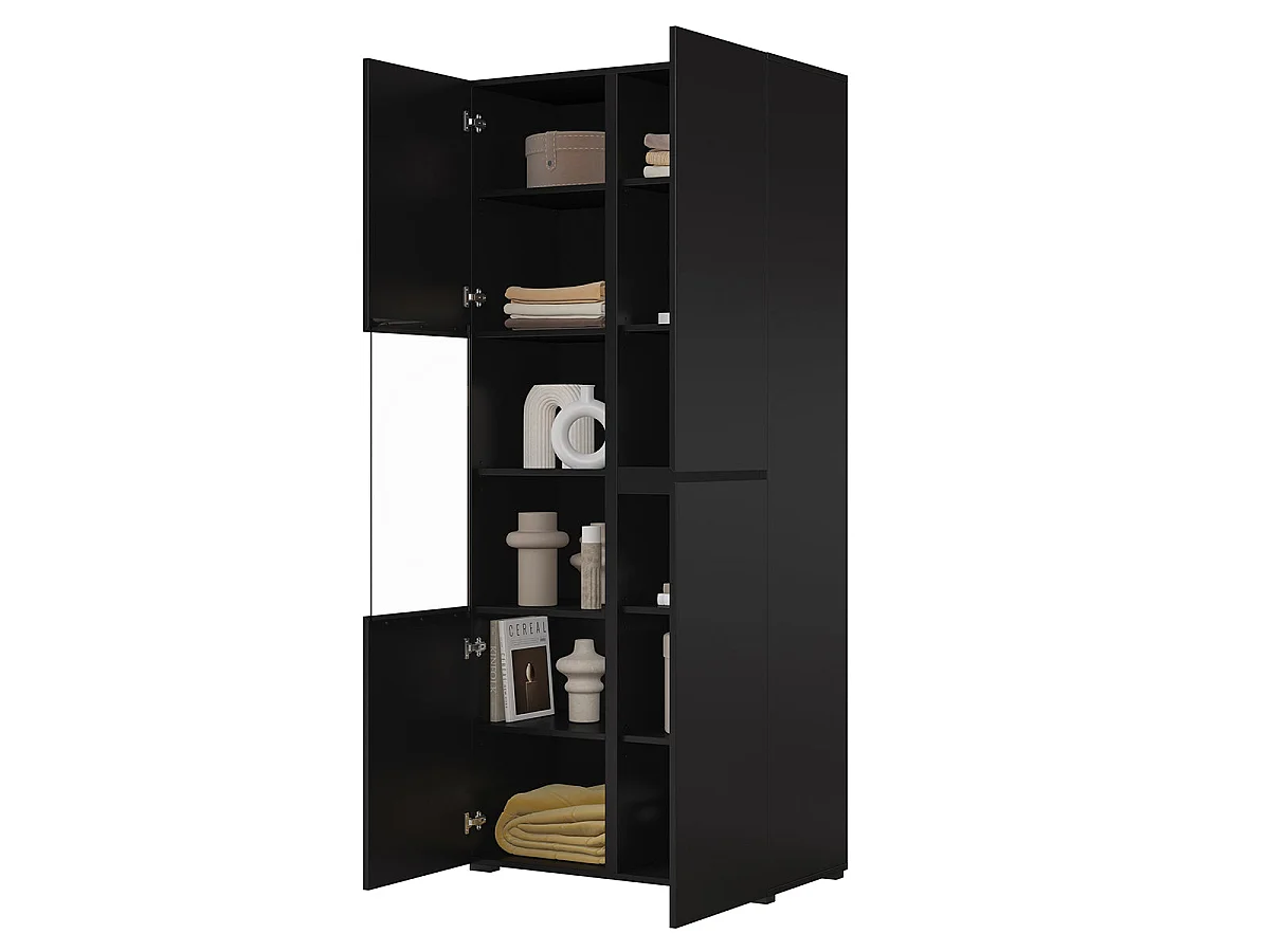 Credenza 2 ante Lilia nero 183,5cm